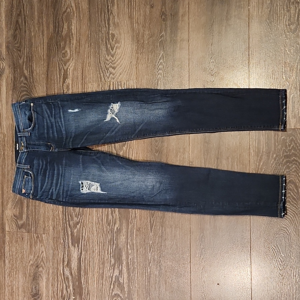 Hudson High Rise Barbara Super Skinny Distressed Jeans, 6 (28)